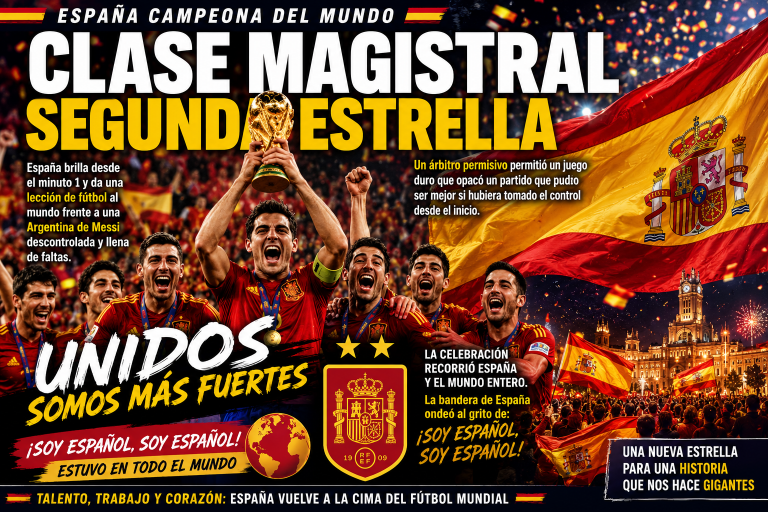 España conquista su segunda estrella con una exhibición de fútbol que desata la celebración de un país